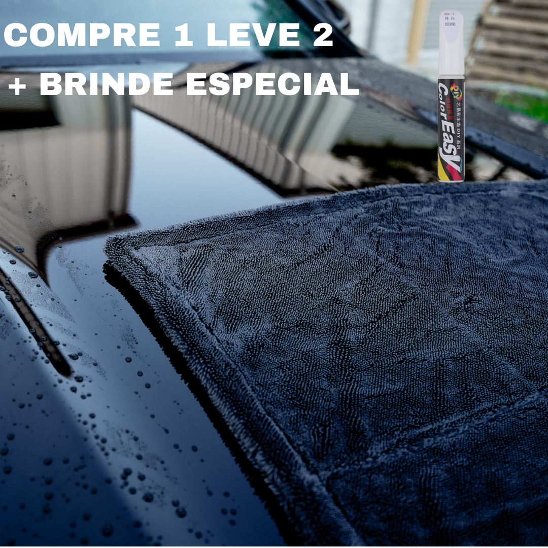 (Compre 1 Leve 2 + Brinde!) Toalha Fiber Car Super™ Toalha de Microfibra