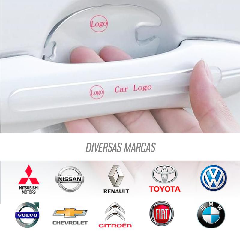 HandSticker™ Adesivo Protetor de Maçaneta Automotivo Premium - 8 Pçs