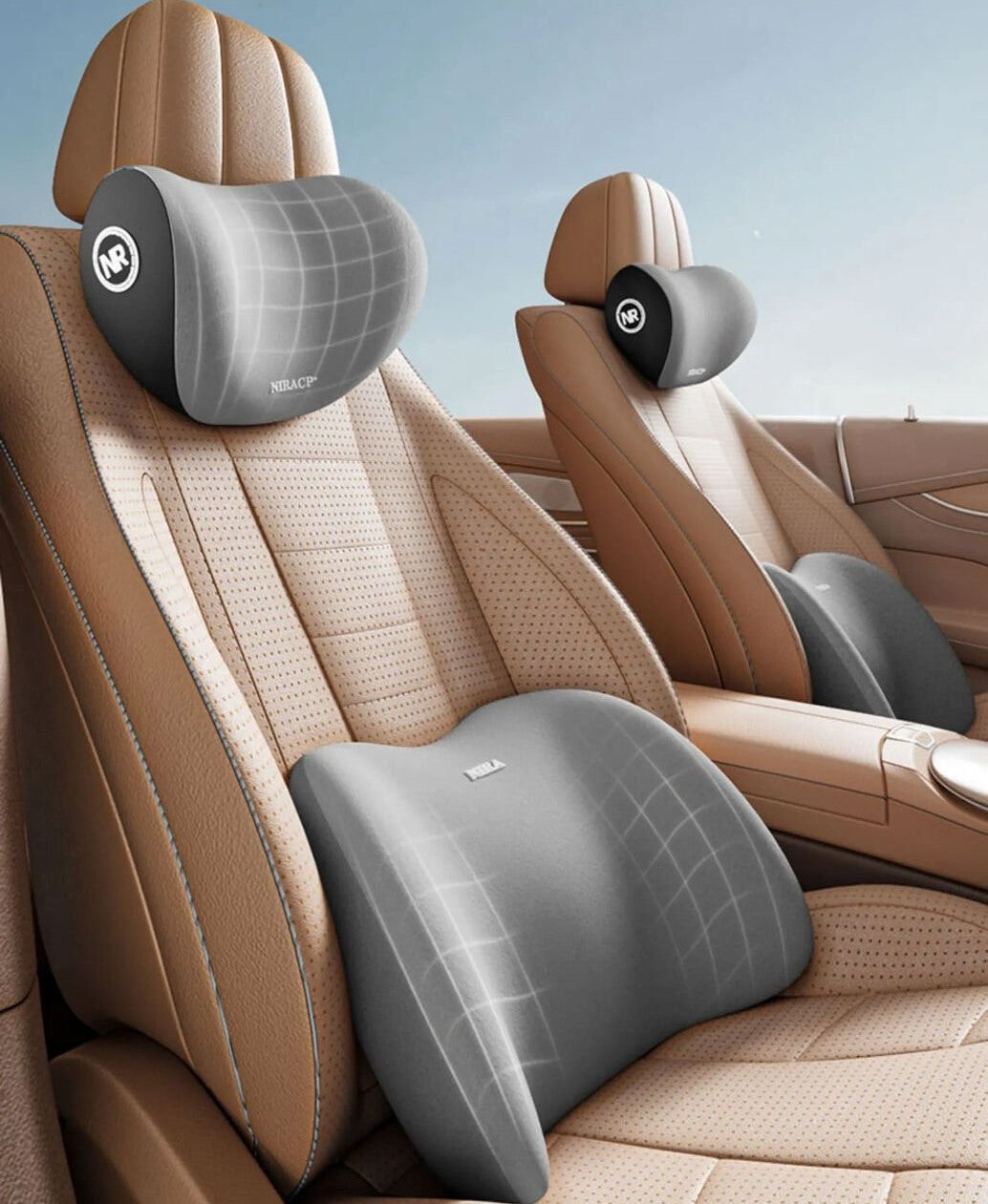 ComfortPlus Nivus™ Encosto de cabeça e Almofada de Lombar - (🔥 Último Dia Promoção 50% OFF!)